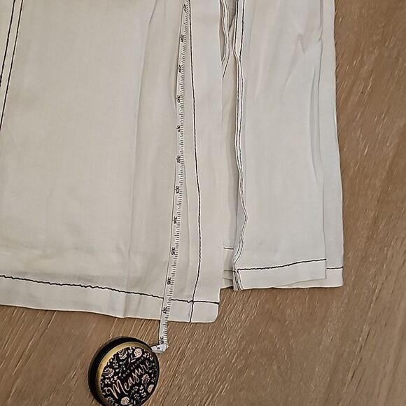 White linen maxi a line skirt size 4 Tweeds - Picture 5 of 9
